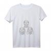 Damen Nichts Sehen Nichts Hören Nichts Sagen - Totenkopf Biker T-Shirt mit V-Ausschnitt für Gothic, Heavy Metal & Rock Fans