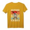 Kinder Achtung Ich bin 6 Jahre alt Geburtstag Junge Pirat Party T-Shirt - Lustiges Geschenk für kleine Piraten und Geburtstagsfeiern