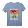 Kinder Achtung Ich bin 6 Jahre alt Geburtstag Junge Pirat Party T-Shirt - Lustiges Geschenk für kleine Piraten und Geburtstagsfeiern