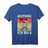 Kinder Achtung Ich bin 6 Jahre alt Geburtstag Junge Pirat Party T-Shirt - Lustiges Geschenk für kleine Piraten und Geburtstagsfeiern