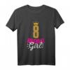 Kinder 8. Geburtstag Mädchen Birthday Girl Krone T-Shirt – Süßes Geschenk & Erinnerung für die Feier