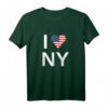 I Love NY T-Shirt mit Herz-Flagge - New York Stadt Motiv für Männer, Frauen & Kinder