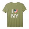 I Love NY T-Shirt mit Herz-Flagge - New York Stadt Motiv für Männer, Frauen & Kinder