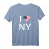 I Love NY T-Shirt mit Herz-Flagge - New York Stadt Motiv für Männer, Frauen & Kinder