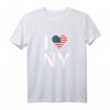 I Love NY T-Shirt mit Herz-Flagge - New York Stadt Motiv für Männer, Frauen & Kinder