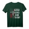 God Guns And Trump T-Shirt mit amerikanischer Flagge, 2nd Amendment & AR15 Design – Patriotisches T-Shirt für Trump-Unterstützer und Waffenbefürworter