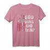 God Guns And Trump T-Shirt mit amerikanischer Flagge, 2nd Amendment & AR15 Design – Patriotisches T-Shirt für Trump-Unterstützer und Waffenbefürworter