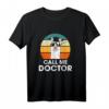 Call Me Doctor T-Shirt – Lustiges Abschlussgeschenk für Doktoranden mit Lama Design und Retro Stil