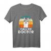 Call Me Doctor T-Shirt – Lustiges Abschlussgeschenk für Doktoranden mit Lama Design und Retro Stil
