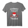 Schönheit kommt aus Franken - Lustiges T-Shirt mit fränkischem Dialekt für Oberfranken, Nürnberg & Würzburg, ideales Geschenk zu Weihnachten & Geburtstag