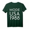 Mode USA 1988 Massen Tour T-Shirt - Retro Style, Klassischer Schnitt, Doppelgenähter Saum