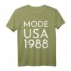 Mode USA 1988 Massen Tour T-Shirt - Retro Style, Klassischer Schnitt, Doppelgenähter Saum