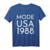 Mode USA 1988 Massen Tour T-Shirt - Retro Style, Klassischer Schnitt, Doppelgenähter Saum