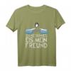 Lustiges Pinguin T-Shirt mit Spruch 'ganz dünnes Eis mein Freund' – Perfekt als Geschenk zum Geburtstag, Weihnachten oder für Tierliebhaber