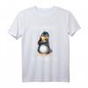Lustiges Pinguin T-Shirt mit Spruch 'Guten Morgen? Ganz Dünnes Eis' - Witziges Halbarm Shirt in Schwarz für Morgenmuffel & Kollegen