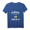 Damen Optimismus Biene T-Shirt mit V-Ausschnitt – Fröhliches, lustiges Geschenk für Bienen- und Honigliebhaber, perfekte Aufmunterung & Glücksbringer