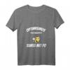 Damen Optimismus Biene T-Shirt mit V-Ausschnitt – Fröhliches, lustiges Geschenk für Bienen- und Honigliebhaber, perfekte Aufmunterung & Glücksbringer