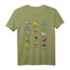 Bunte Vogelarten Biologie Arten Vogelidentifizierung T-Shirt – Lustiges Geschenk für Vogelbeobachter & Tierliebhaber
