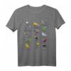 Bunte Vogelarten Biologie Arten Vogelidentifizierung T-Shirt – Lustiges Geschenk für Vogelbeobachter & Tierliebhaber