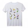 Bunte Vogelarten Biologie Arten Vogelidentifizierung T-Shirt – Lustiges Geschenk für Vogelbeobachter & Tierliebhaber