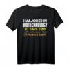 Lustiges Biotechnologie T-Shirt – 'I'm Always Right' für Studenten & Profis, ideales Geschenk zu Weihnachten & Geburtstag