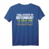 Lustiges Biotechnologie T-Shirt – 'I'm Always Right' für Studenten & Profis, ideales Geschenk zu Weihnachten & Geburtstag