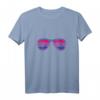Damen Bi Pride Month T-Shirt mit V-Ausschnitt – Cooles LGBT Bisexuell Shirt zum Stolz Zeigen & CSD-Event