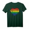 LGBT Herz mit Regenbogenfahne für Schwule & Lesben - Buntes LGBTQ Pride T-Shirt für Gay, Queer & Supporter