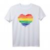LGBT Herz mit Regenbogenfahne für Schwule & Lesben - Buntes LGBTQ Pride T-Shirt für Gay, Queer & Supporter