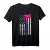 Feuerwehrmann T-Shirt mit Amerikanischer Flagge & LGBTQ-Bisexual Pride – Unterstützung für Vielfalt & Menschenrechte