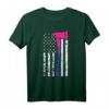 Feuerwehrmann T-Shirt mit Amerikanischer Flagge & LGBTQ-Bisexual Pride – Unterstützung für Vielfalt & Menschenrechte