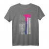 Feuerwehrmann T-Shirt mit Amerikanischer Flagge & LGBTQ-Bisexual Pride – Unterstützung für Vielfalt & Menschenrechte