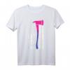 Feuerwehrmann T-Shirt mit Amerikanischer Flagge & LGBTQ-Bisexual Pride – Unterstützung für Vielfalt & Menschenrechte