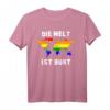 Die Welt Ist Bunt LGBTQ Gay Pride Partner Lesbian Regenbogen T-Shirt – Unterstützung für Vielfalt & Gleichberechtigung, Geschenk für Lesben, Schwule, Bisexuelle & Transgender