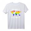 Die Welt Ist Bunt LGBTQ Gay Pride Partner Lesbian Regenbogen T-Shirt – Unterstützung für Vielfalt & Gleichberechtigung, Geschenk für Lesben, Schwule, Bisexuelle & Transgender