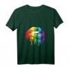 LGBTQ+ Damen T-Shirt mit Lippen und V-Ausschnitt – Stolz zeigen & Unterstützung ausdrücken, perfektes Geschenk für Schwule, Lesben, Bisexuelle & Transgender