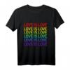 LGBT Pride Schwule Lesben Bisexuelle Transgender T-Shirt – Für Demonstrationen, Paraden & Gleichberechtigung, Liebe statt Hass