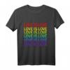 LGBT Pride Schwule Lesben Bisexuelle Transgender T-Shirt – Für Demonstrationen, Paraden & Gleichberechtigung, Liebe statt Hass