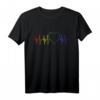 PRIDE CSD Regenbogen Flagge Herzschlag Design T-Shirt – Unterstützung für LGBTQ+ Community, LGBT Party Outfit & Geburtstagsgeschenk