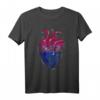 Bi Pride Month Herz Bisexuelle Flagge LGBTQ Bisexuell T-Shirt - Unterstützung & Stolz für die LGBTQ Community