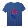 Bi Pride Month Herz Bisexuelle Flagge LGBTQ Bisexuell T-Shirt - Unterstützung & Stolz für die LGBTQ Community