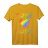 Free Hugs LGBT T-Shirt - Regenbogen Herz Support-Shirt für Lesben, Schwule, Bisexuelle und Transgender - Perfekt als Geschenk zum Geburtstag, Weihnachten oder Pride