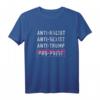 Anti Trump Pro Bi Pride Bisexuell Pride T-Shirt – Lustiges LGBTQ+ Supporter Shirt mit Pride Farben, perfekt für Pride Monat & Paraden