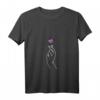 Damen Bi Pride K-Pop T-Shirt mit V-Ausschnitt – Koreanisches Liebe Merch für LGBTQ+ Fans & K-Drama Begeisterte