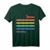 Lustiges LGBT Gay Pride Dackel Regenbogen Flagge Hund Geschenk T-Shirt – Unterstütze Gleichheit & Bürgerrechte mit Humor