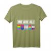 Wir sind alle Menschen LGBT T-Shirt - Regenbogen Symbol für Gleichheit & Unterstützung für LGBTQ Community, Pride & CSD Geschenk
