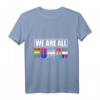 Wir sind alle Menschen LGBT T-Shirt - Regenbogen Symbol für Gleichheit & Unterstützung für LGBTQ Community, Pride & CSD Geschenk