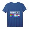 Wir sind alle Menschen LGBT T-Shirt - Regenbogen Symbol für Gleichheit & Unterstützung für LGBTQ Community, Pride & CSD Geschenk
