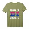 „Don´t BI Panic“ Bisexuelle Stolz Flagge LGBTQ Meme T-Shirt – Buntes Support-Statement für Pride & Trendmode