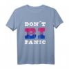 „Don´t BI Panic“ Bisexuelle Stolz Flagge LGBTQ Meme T-Shirt – Buntes Support-Statement für Pride & Trendmode